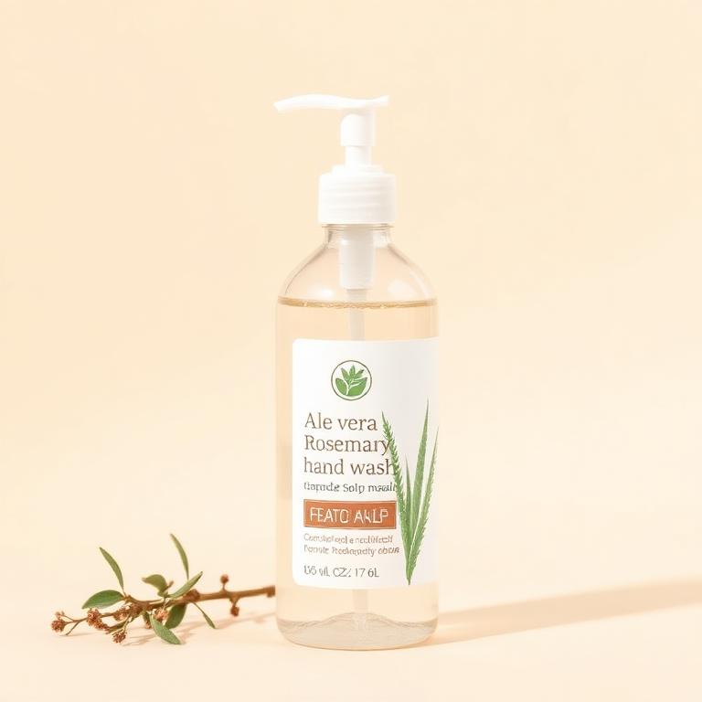 Rustic Art Organic Aloe Vera Rosemary Hand Wash